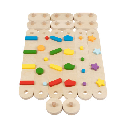 Bârne de echilibru Rainbow 6 piese