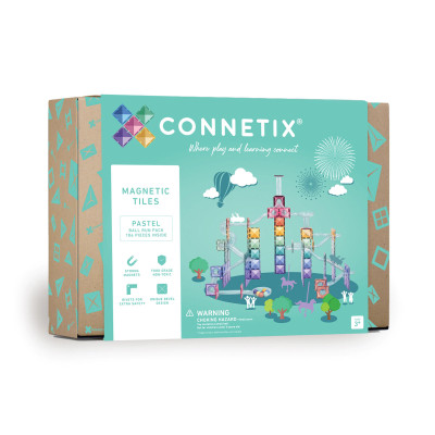 Set de construcție magnetică CONNETIX® Pastel Ball Run Pack 106 piese Set de construcție magnetică CONNETIX® Pastel Ball Run Pack 106 piese