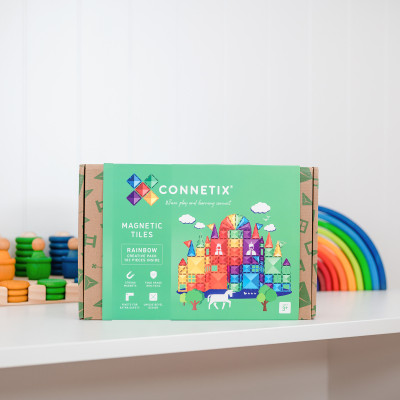 Set de construcție magnetică CONNETIX® Rainbow Creative Pack 102 piese Set de construcție magnetică CONNETIX® Rainbow Creative Pack 102 piese