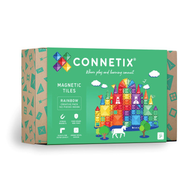 Set de construcție magnetică CONNETIX® Rainbow Creative Pack 102 piese Set de construcție magnetică CONNETIX® Rainbow Creative Pack 102 piese
