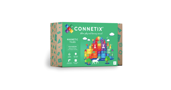 Set de construcție magnetică CONNETIX® Rainbow Creative Pack 102