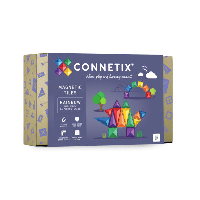 Set de construcție magnetică CONNETIX® Rainbow Mini Pack 24 piese Set de construcție magnetică CONNETIX® Rainbow Mini Pack 24 piese