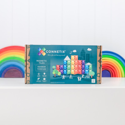 Set de construcție magnetică CONNETIX® Rainbow Rectangle Pack 18 piese Set de construcție magnetică CONNETIX® Rainbow Rectangle Pack 18 piese