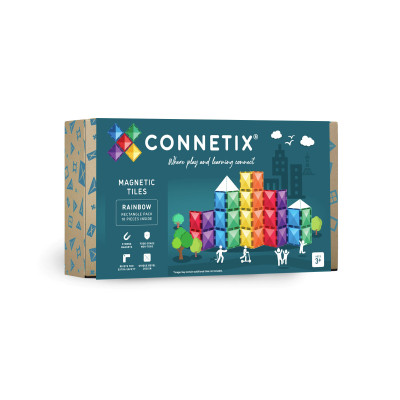 Set de construcție magnetică CONNETIX® Rainbow Rectangle Pack 18 piese Set de construcție magnetică CONNETIX® Rainbow Rectangle Pack 18 piese