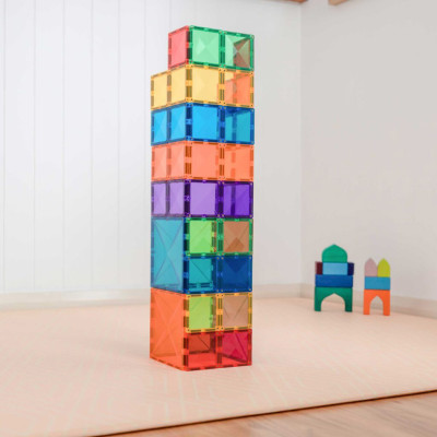 Set de construcție magnetică CONNETIX® Rainbow Square Pack 42 piese Set de construcție magnetică CONNETIX® Rainbow Square Pack 42 piese