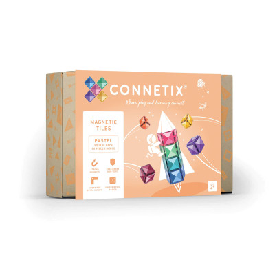 Set de construcție magnetică CONNETIX® Pastel Square Pack 40 piese Set de construcție magnetică CONNETIX® Pastel Square Pack 40 piese