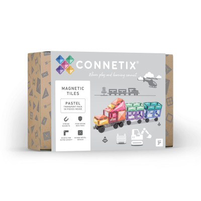 Set de construcție magnetică CONNETIX® Pastel Transport Pack 50 piese Set de construcție magnetică CONNETIX® Pastel Transport Pack 50 piese