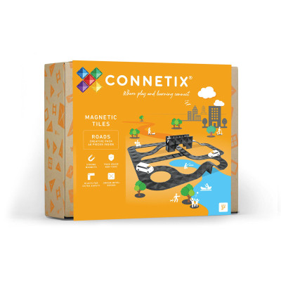 Set de construcție magnetică CONNETIX® Creative Roads Pack 48 piese Set de construcție magnetică CONNETIX® Creative Roads Pack 48 piese