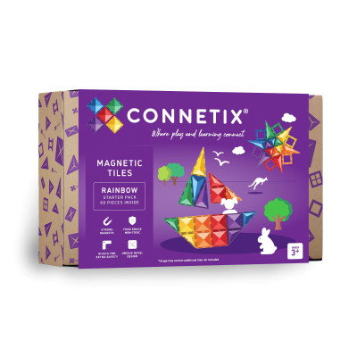 Set de construcție magnetică CONNETIX® Rainbow Starter Pack 60 piese Set de construcție magnetică CONNETIX® Rainbow Starter Pack 60 piese