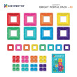 Set de construcție magnetică CONNETIX® Bright Portal Pack 48 piese Set de construcție magnetică CONNETIX® Bright Portal Pack 48 piese