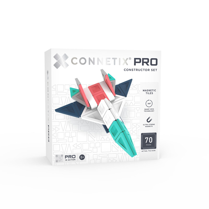Set de construcție magnetică CONNETIX® PRO Constructor Set 70 piese Set de construcție magnetică CONNETIX® PRO Constructor Set 70 piese
