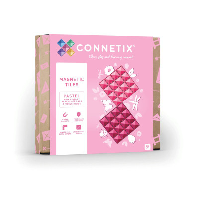 CONNETIX® Plăci de bază Pastel Pink & Berry – 2 bucăți CONNETIX® Plăci de bază Pastel Pink & Berry – 2 bucăți