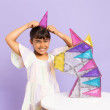 Set de construcție magnetică CONNETIX® Glitter Unicorn Pack 56 piese