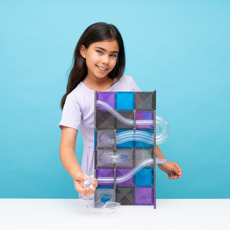 Set de construcție magnetică CONNETIX® Ball Run Galaxy Pack 61 piese