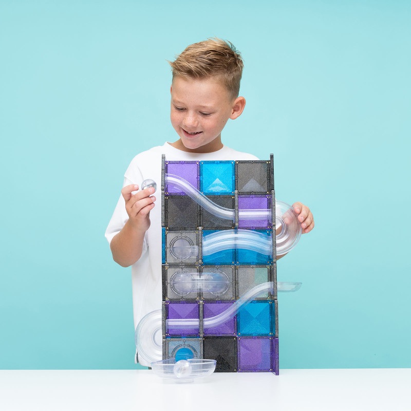 Set de construcție magnetică CONNETIX® Ball Run Galaxy Pack 61 piese