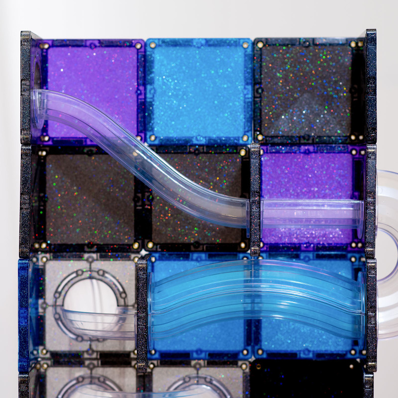 Set de construcție magnetică CONNETIX® Ball Run Galaxy Pack 61 piese