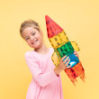 Set de construcție magnetică CONNETIX® Light Rocket Pack 30 piese