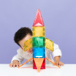 Set de construcție magnetică CONNETIX® Light Rocket Pack 30 piese
