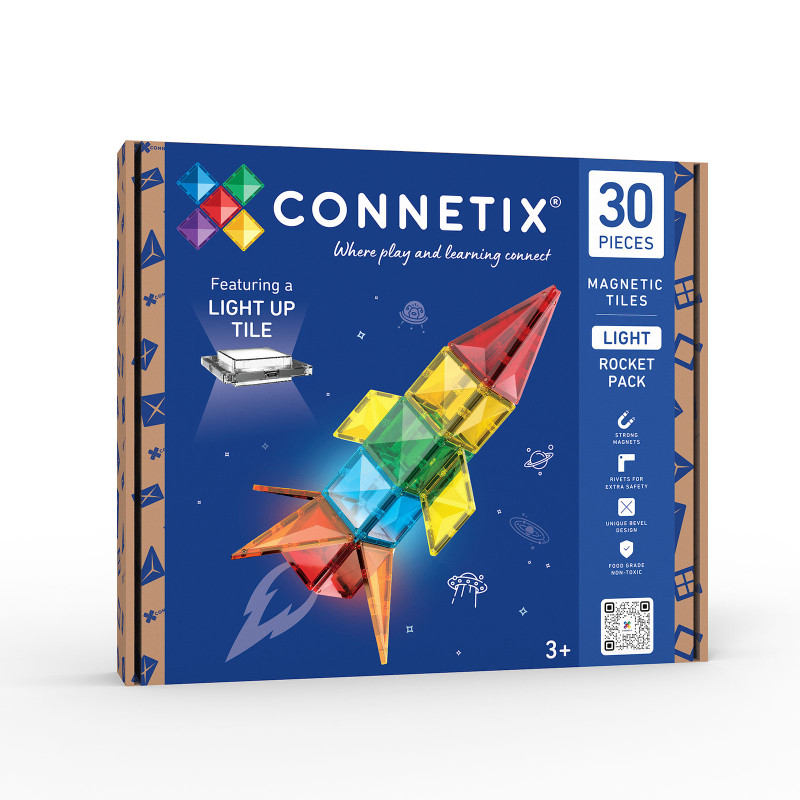 Set de construcție magnetică CONNETIX® Light Rocket Pack 30 piese