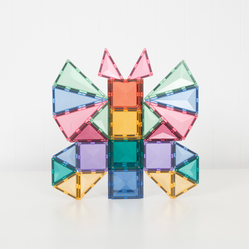 Set de construcție magnetică CONNETIX® Pastel Creative Pack 104 piese