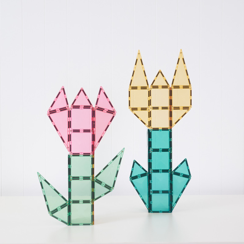 Set de construcție magnetică CONNETIX® Pastel Creative Pack 104 piese