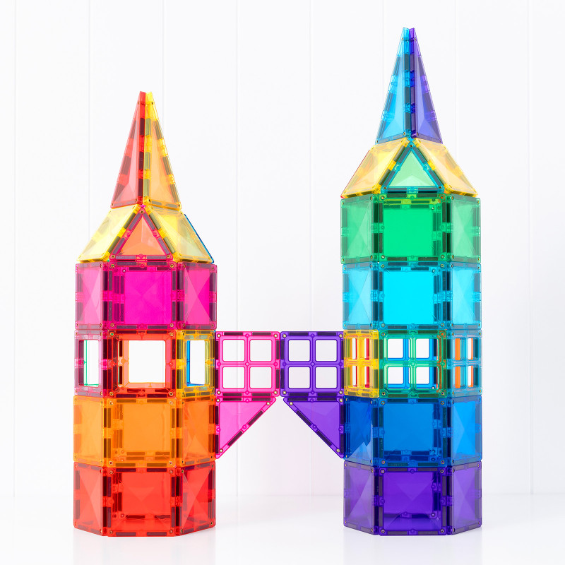 Set de construcție magnetică CONNETIX® Bright Mega Pack 202 piese