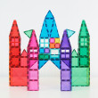 Set de construcție magnetică CONNETIX® Bright Mega Pack 202 piese