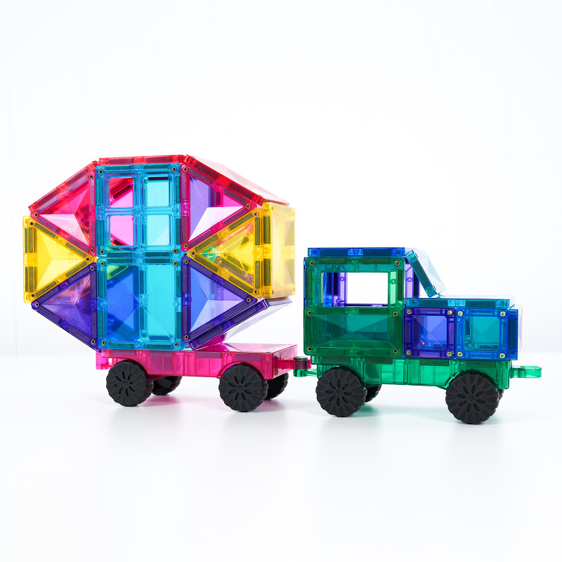 Set de construcție magnetică CONNETIX® Bright Mega Pack 202 piese