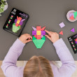 Set de construcție magnetică CONNETIX® PRO Flowers Pack 21 piese