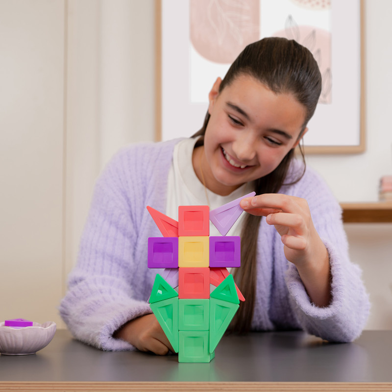 Set de construcție magnetică CONNETIX® PRO Flowers Pack 21 piese