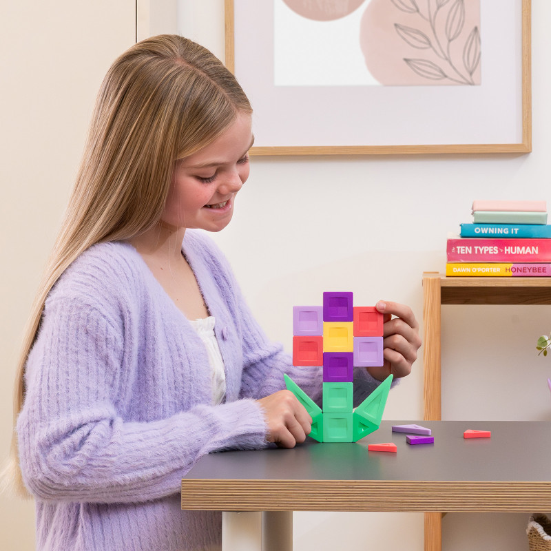 Set de construcție magnetică CONNETIX® PRO Flowers Pack 21 piese
