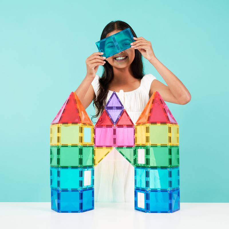 Set de construcție magnetică CONNETIX® Bright Creative Pack 104 piese