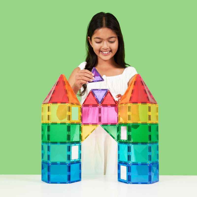 Set de construcție magnetică CONNETIX® Bright Creative Pack 104 piese