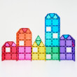 Set de construcție magnetică CONNETIX® Bright Creative Pack 104 piese