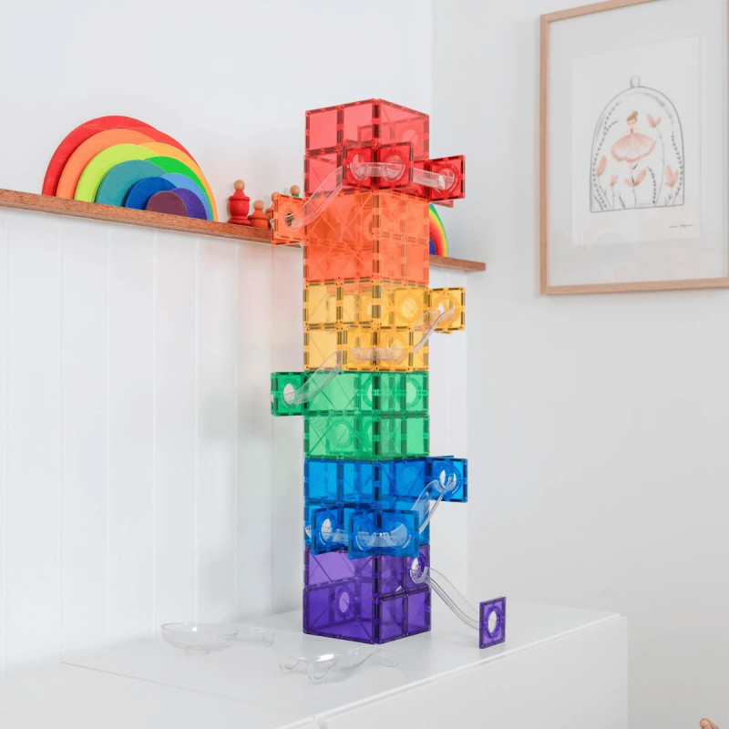 Set de construcție magnetică CONNETIX® Super Ball Run Pack 134 piese
