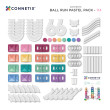 Set de construcție magnetică CONNETIX® Ball Run Pastel Pack 114 piese