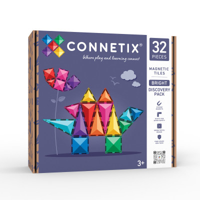 Set de construcție magnetică CONNETIX® Bright Discovery Pack 32 piese
