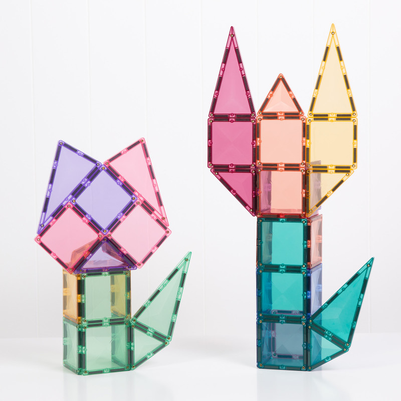 Set de construcție magnetică CONNETIX® Pastel Starter Pack 56 piese