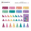 Set de construcție magnetică CONNETIX® Pastel Starter Pack 56 piese