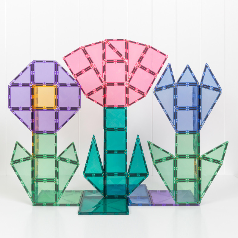 Set de construcție magnetică CONNETIX® Pastel Mega Pack 202 piese