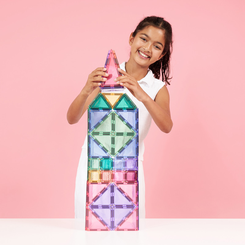 Set de construcție magnetică CONNETIX® Pastel Mega Pack 202 piese