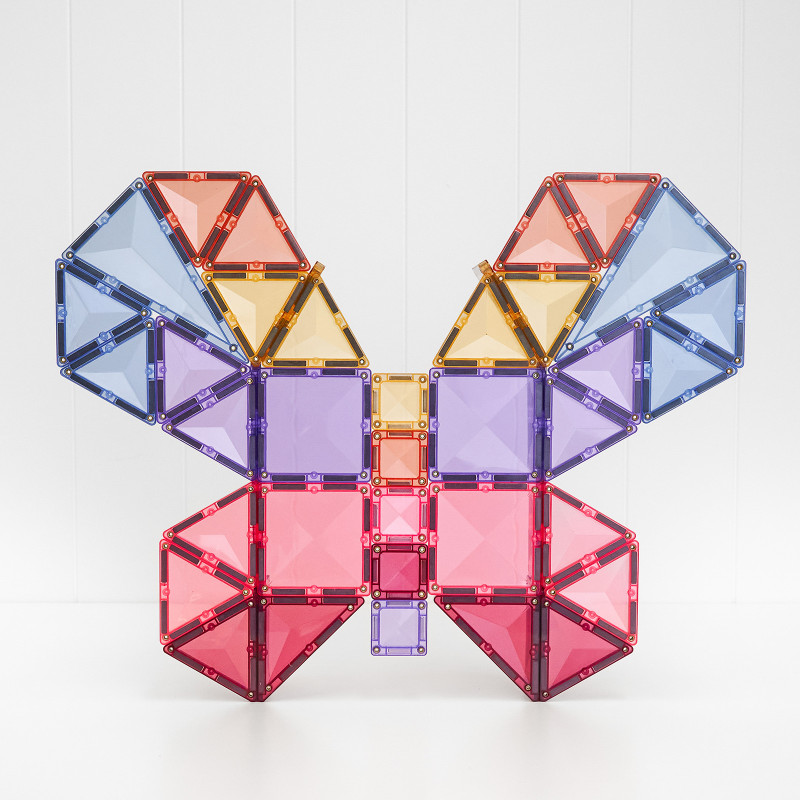 Set de construcție magnetică CONNETIX® Pastel Mega Pack 202 piese