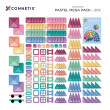 Set de construcție magnetică CONNETIX® Pastel Mega Pack 202 piese