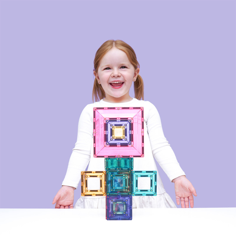 Set de construcție magnetică CONNETIX® Pastel Portal Pack 48 piese