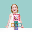 Set de construcție magnetică CONNETIX® Pastel Portal Pack 48 piese