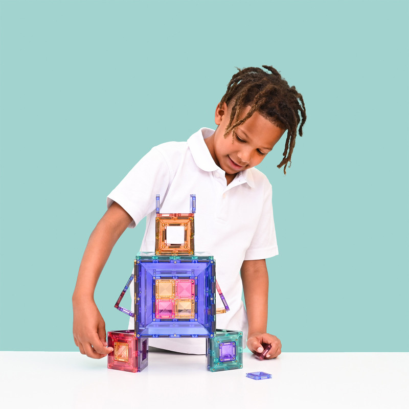 Set de construcție magnetică CONNETIX® Pastel Portal Pack 48 piese