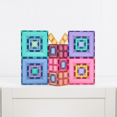 Set de construcție magnetică CONNETIX® Pastel Portal Pack 48 piese