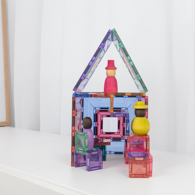 Set de construcție magnetică CONNETIX® Pastel Portal Pack 48 piese