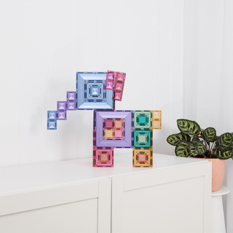 Set de construcție magnetică CONNETIX® Pastel Portal Pack 48 piese