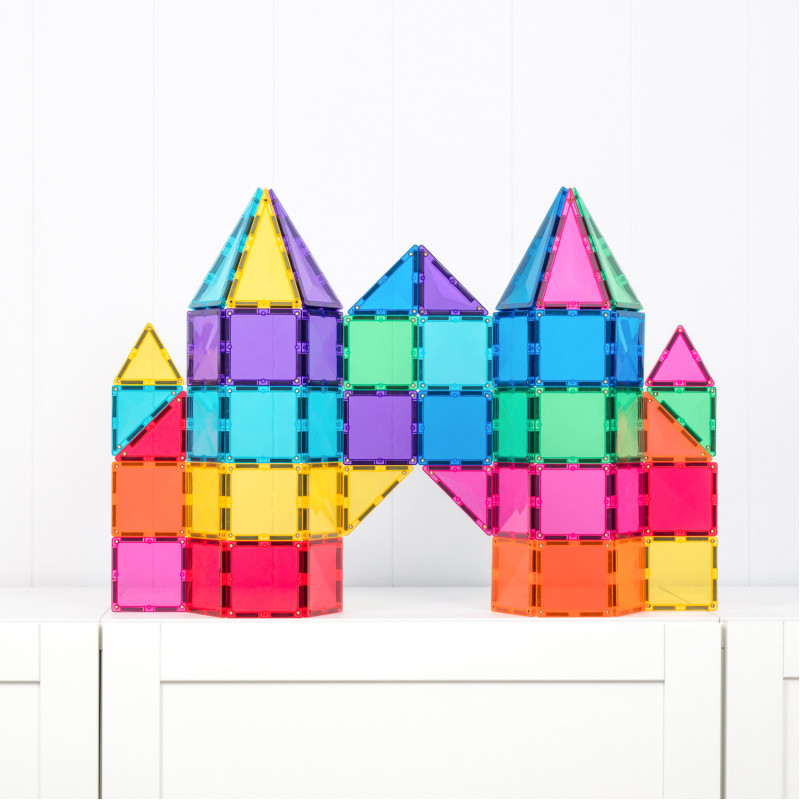 Set de construcție magnetică CONNETIX® Bright Starter Pack 56 piese